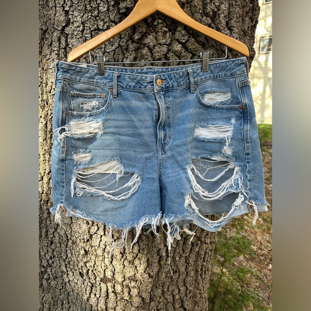 American Eagle Women’s Distressed Jean Shorts